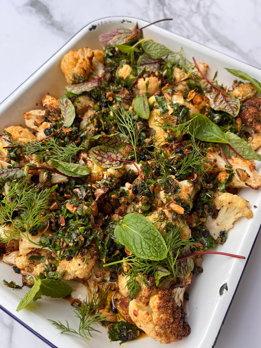 Roasted Cauliflower Salad