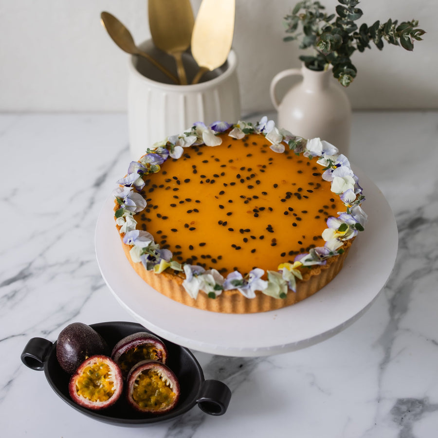 Baked Passionfruit Tart