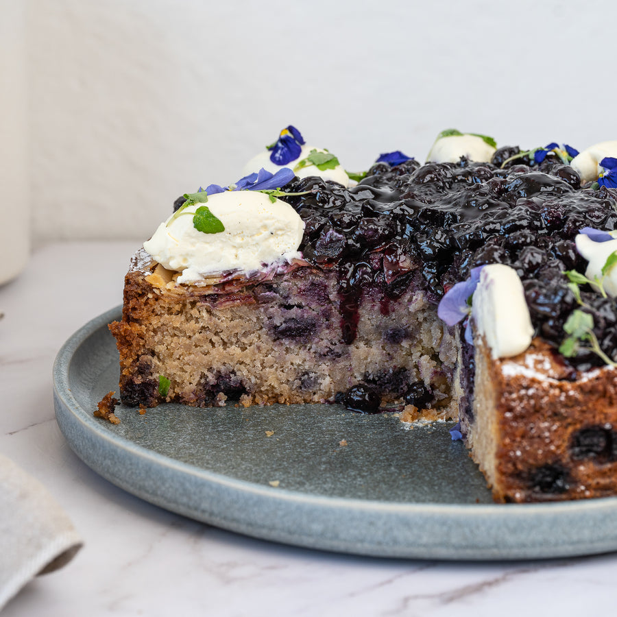 Almond Coconut & Blueberry Cake