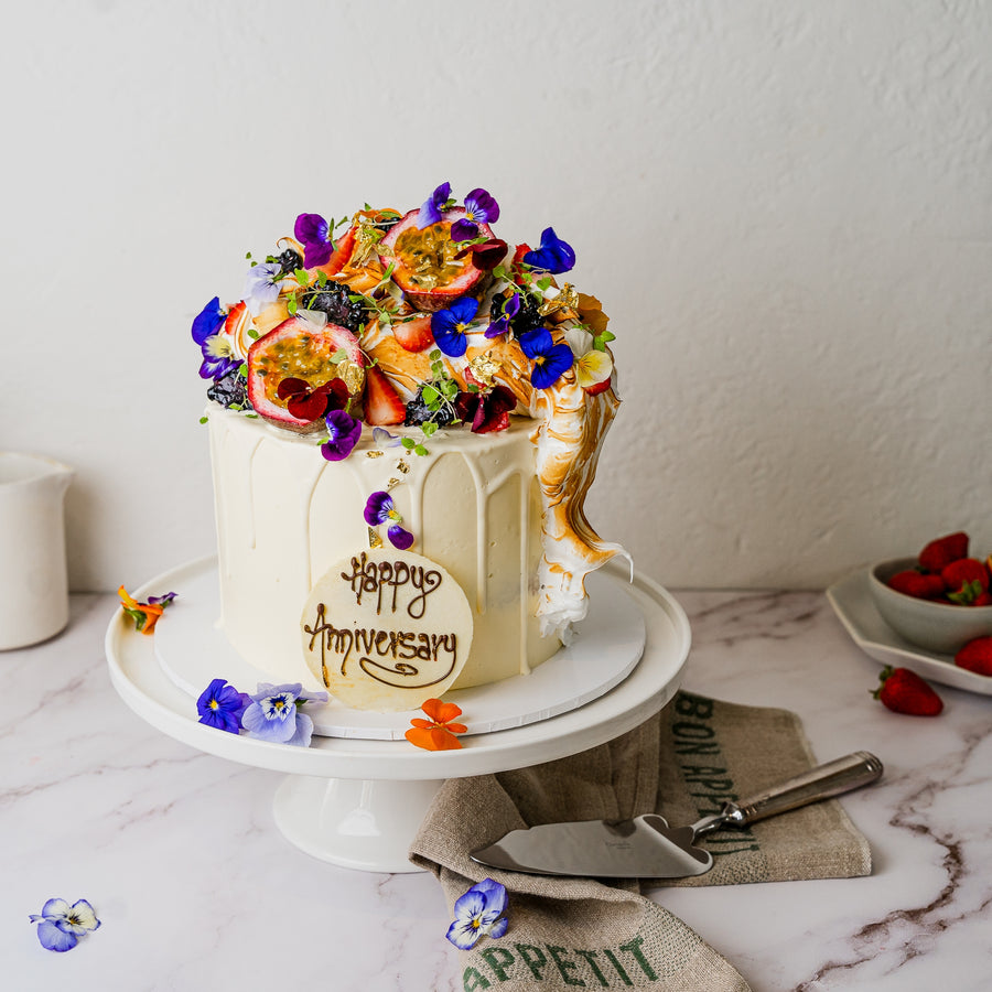 Vanilla & Passionfruit Layer Cake