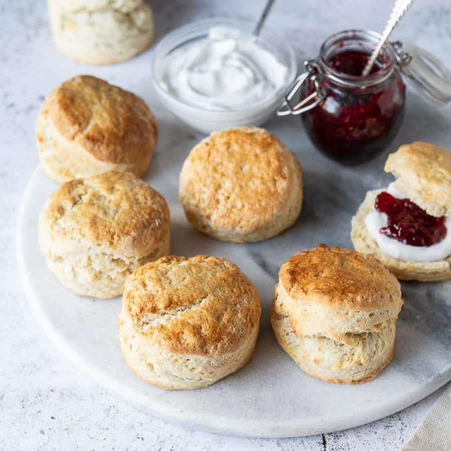 Scones with Raspberry Jam & Cream